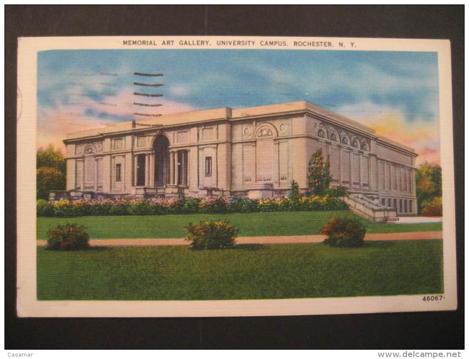 Memorial Art Gallery University Campus Rochester 1949 To Toronto Ontario Canada New York USA Post Card - Rochester