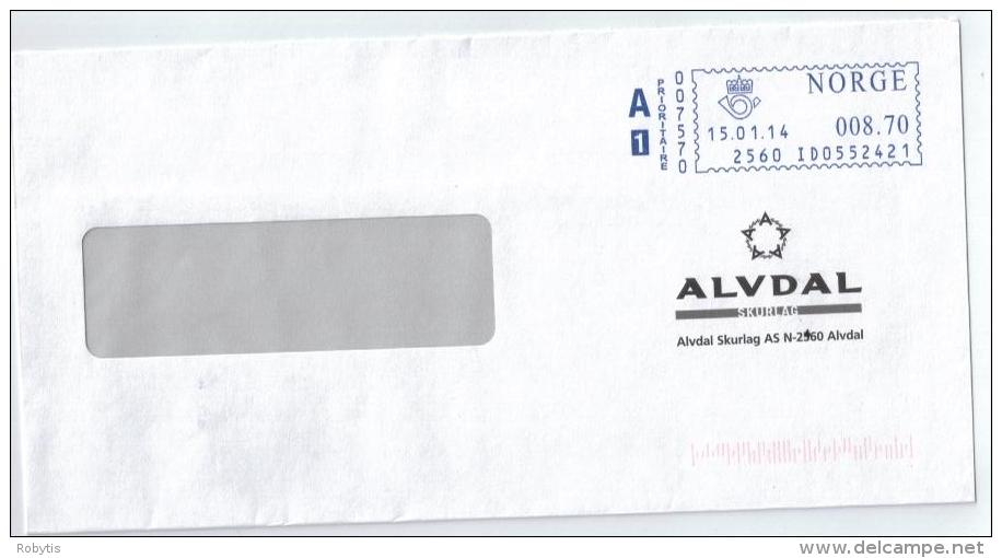 Norway Meter Franking 15.01.2014 - Covers & Documents