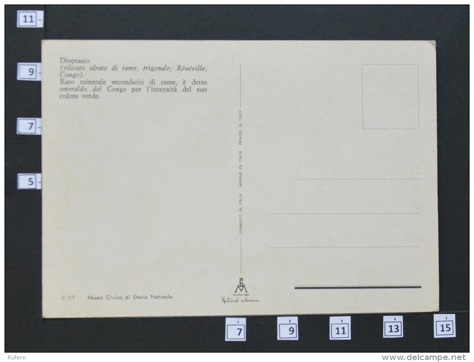 DIOPTASIO - MINERAL  - 2 Scans (Nº05907) - Genealogie