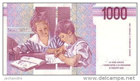 ITALIE   1 000 Lires   Emission De 1990   Pick 114c       ***** BILLET  NEUF ***** - 1000 Lire