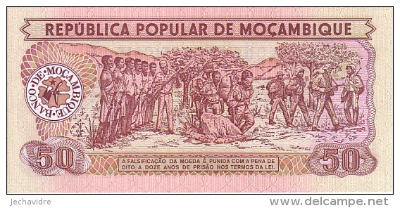 MOZAMBIQUE    50 Meticais    Daté Du 16-06-1986   Pick 129 B         ***** BILLET  NEUF  ***** - Mozambico