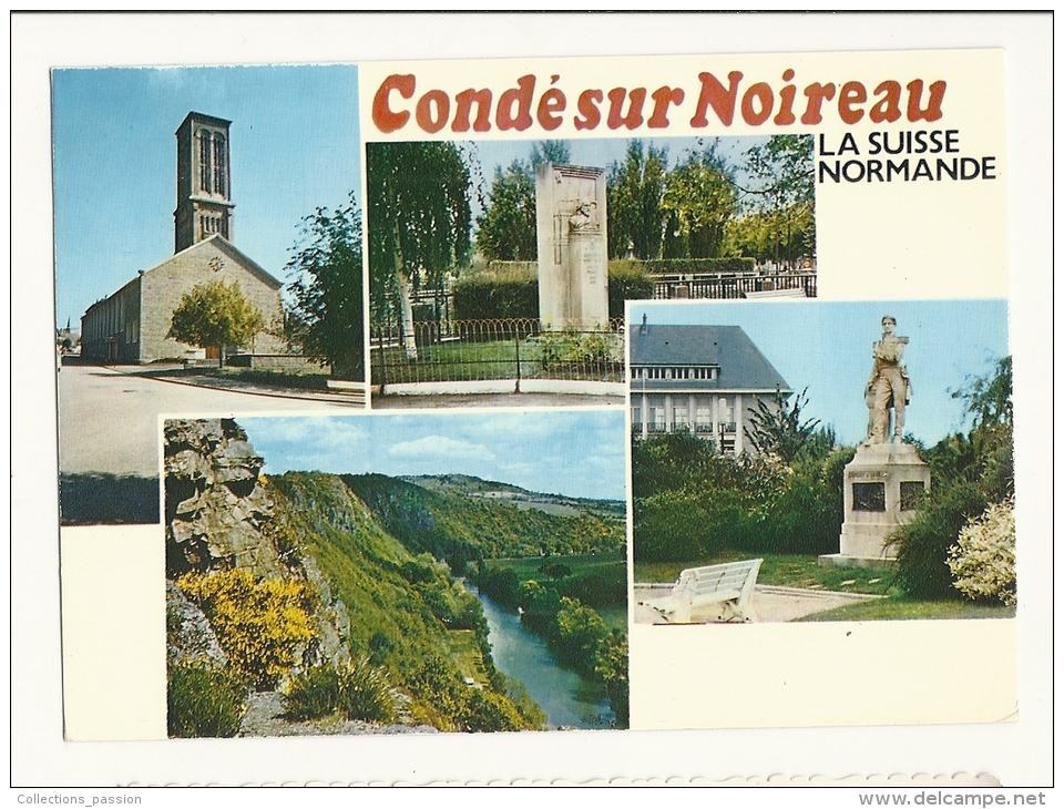Cp, 14, Condé-sur-Noireau, Multi-Vues, Voyagée 1979 - Sonstige & Ohne Zuordnung