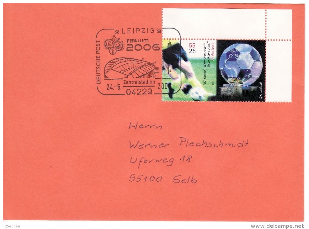 GERMANY 2006 FOOTBALL WORLD CUP GERMANY COVER WITH POSTMARK  / A 96 / - 2006 – Germany