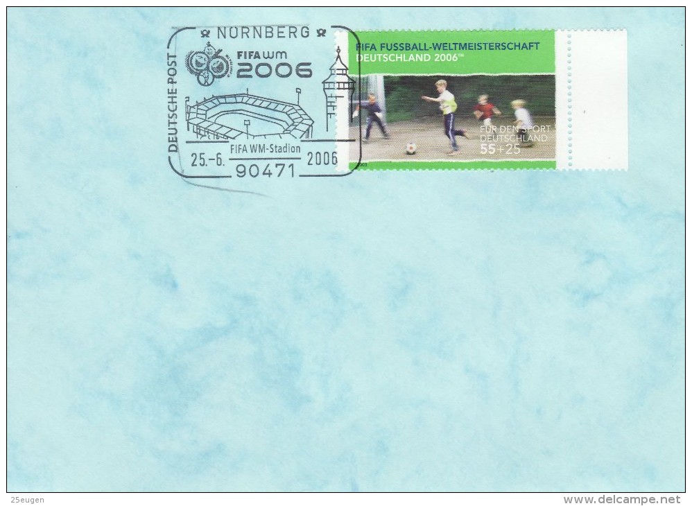 GERMANY 2006 FOOTBALL WORLD CUP GERMANY COVER WITH POSTMARK  / A 101 / - 2006 – Germany