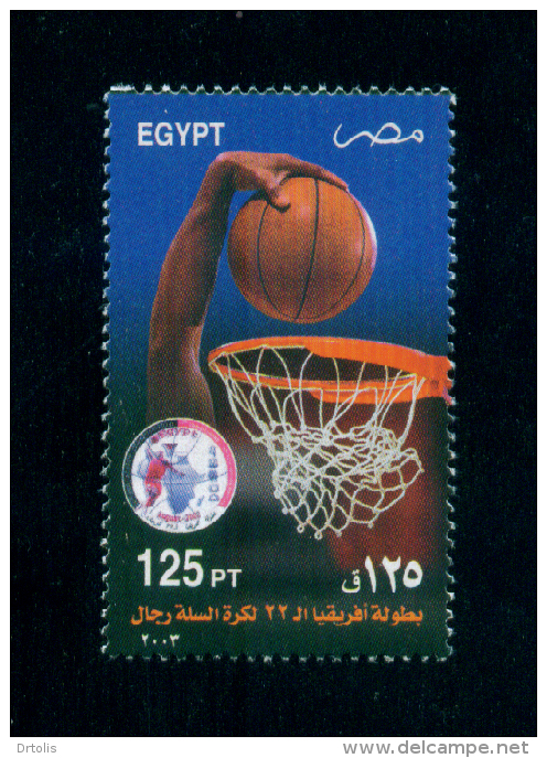 EGYPT / 2003 / SPORT / BASKETBALL / MEN'S AFRICAN NATIONS BASKETBALL CHAMPIONSHIP / MNH / VF - Unused Stamps