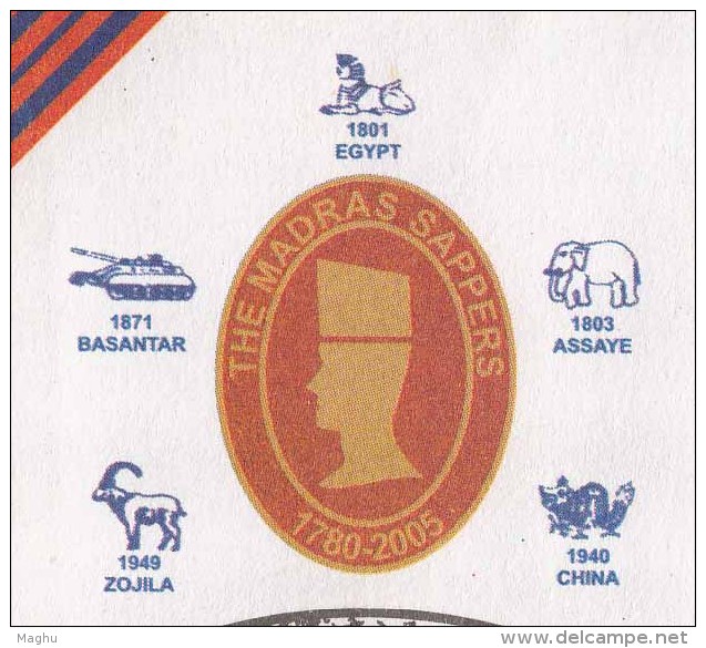 Army Cover, Madras, Elephant,  Natural  Disaster, Earthquake, Tsunami, Mountaineering, Antartica Expedition, 2005 - Other & Unclassified