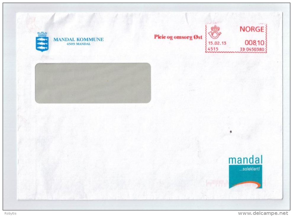 Norway Meter Franking 15.02.2013 - Cartas & Documentos