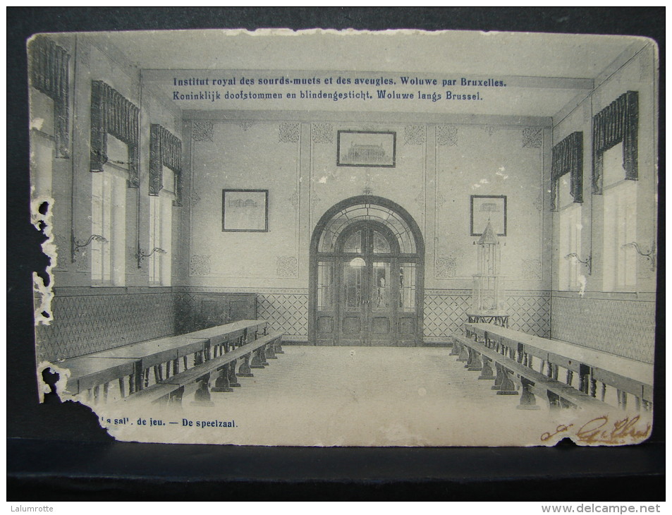 CP. 741. Woluwe-St-lambert. Institut Royal Des Sourds-muets Et Aveugles. La Salle De Jeu - St-Lambrechts-Woluwe - Woluwe-St-Lambert