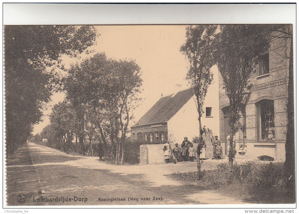 Lombardsijde, Lombardzijde Dorp, Koninginlaan (pk13589) - Westende