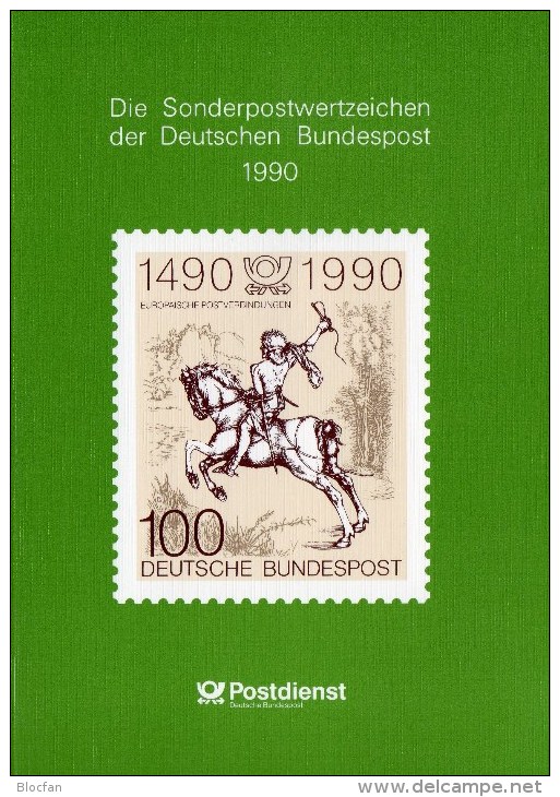 Einheit 1990 Jahrbuch BRD+DDR Mit Schwarzdruck 3299 SD Plus SD 13 ** 390€ Deutschland # 1444-87 Year-set Book Of Germany - Verzamelingen