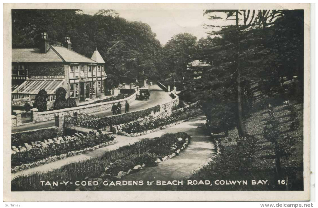 CLWYD - COLWYN BAY - TAN-Y-COED GARDENS AND BEACH ROAD RP Clw46 - Denbighshire