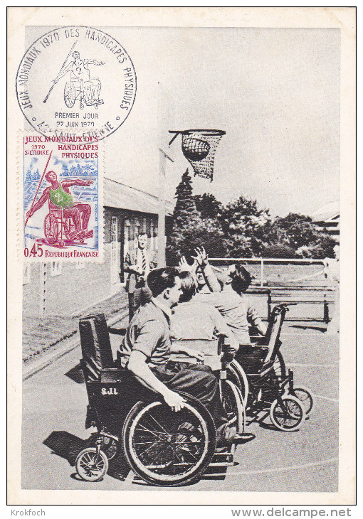 Handisport - Saint-Etienne 1970 - Javelot Basket - Handicappés - Handisport