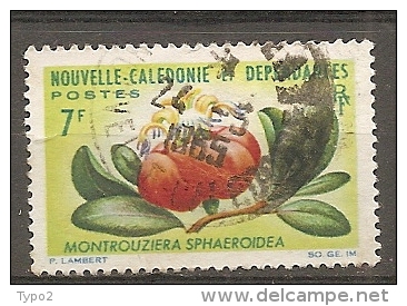 NOUVELLE-CALEDONIE -  Yv. N° 319  (o)  7f Fleurs   Cote  1,7 Euro  BE - Gebraucht
