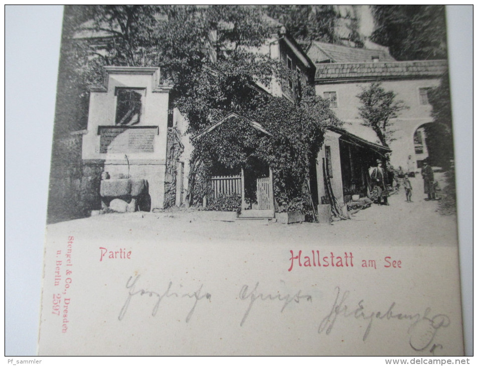 AK / Bildpostkarte 1904 Hallstadt Am See. Partie Verlag Stengel & Co, Dresden U. Berlin 2597 - Hallstatt