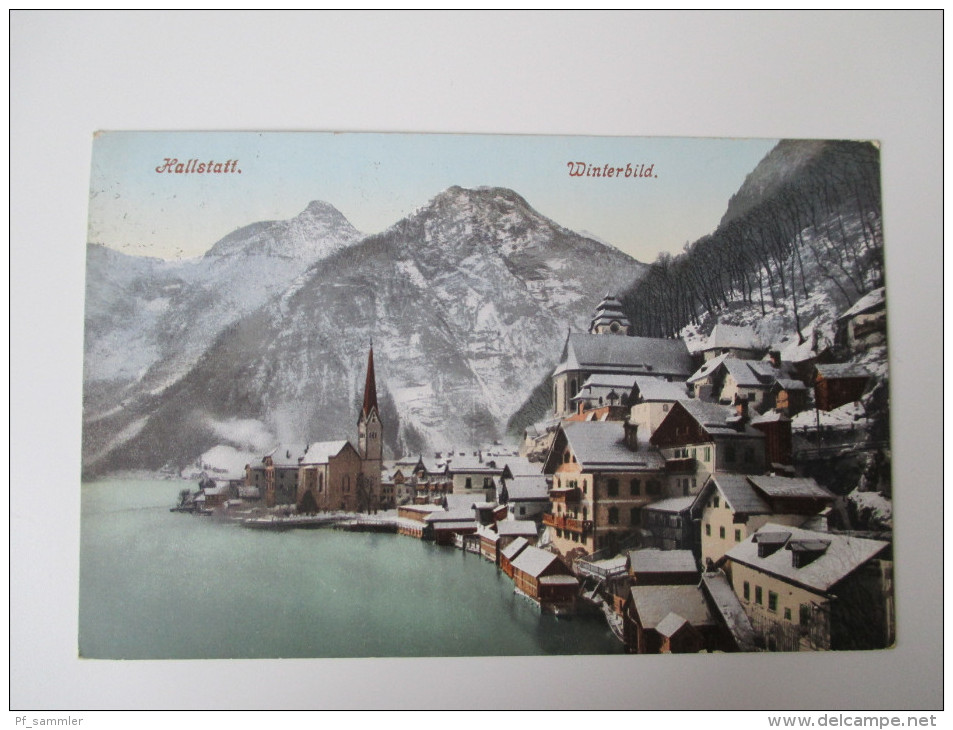 AK / Bildpostkarte Hallstadt. Winterbild. Verlag F.E. Brandt In Gmunden Photochromiekarte 419 - Hallstatt