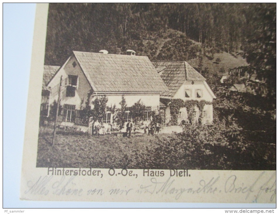 AK / Bildpostkarte 1924 Hinterstoder, O.-Oe. Haus Dietl. Verlag Otto Dietl, Hinterstoder 1921 - Hinterstoder