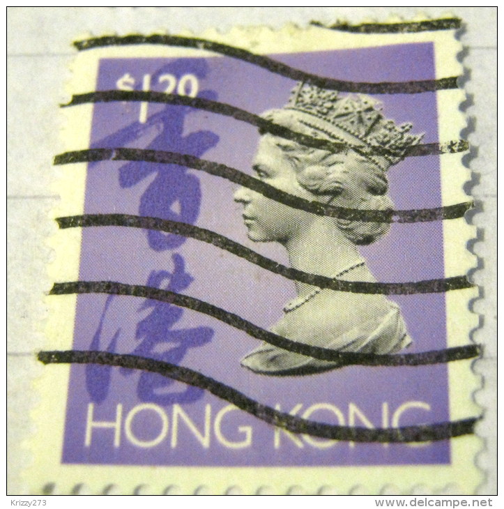 Hong Kong 1992 Queen Elizabeth II $1.20 - Used - Used Stamps
