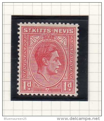 KING GEORGE VI - 1938 - St.Christopher-Nevis-Anguilla (...-1980)