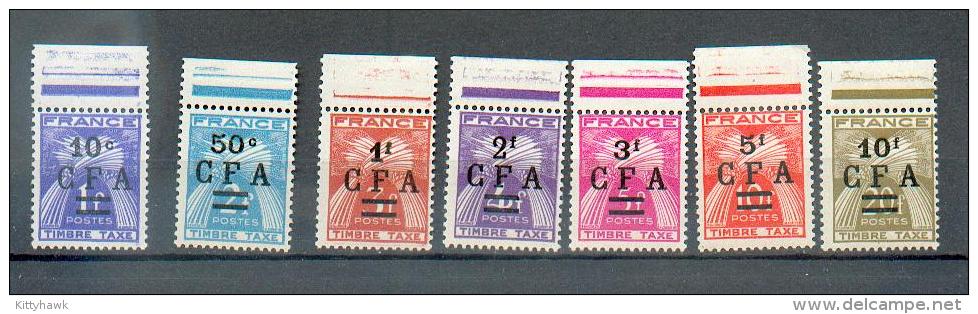 REU 627 - YT Taxe 36 à 42 ** - Timbres-taxe