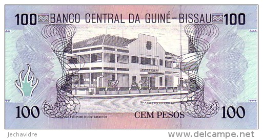 GUINEE BISSAU  100 Pesos Daté Du 1er Mars 1990   Pick 11     *****  BILLET  NEUF ***** - Guinea-Bissau