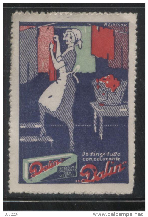 DALIN WASHING POWDER ADVERTISING POSTER STAMP NG CINDERELLA REKLAMENMARKE ERINOPHILATELIE - Erinnofilia