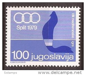 1979  63  SPORT JUGOSLAVIJA  MITTELMEERSPIELE CROATIEN SPLIT MNH - Liefdadigheid