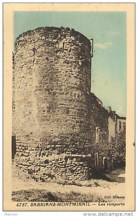 Vaucluse - A199  -sarrians-montmirail - Les Remparts  -carte Bon état - - Sarrians