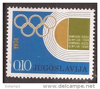 1974  47  SPORT JUGOSLAVIJA  OLYMPISCHE WOCHE  MNH - Bienfaisance