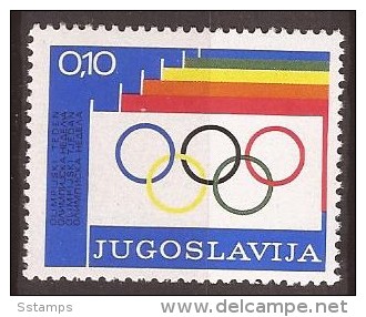 1975   49  SPORT JUGOSLAVIJA  OLYMPISCHE WOCHE  MNH - Beneficenza