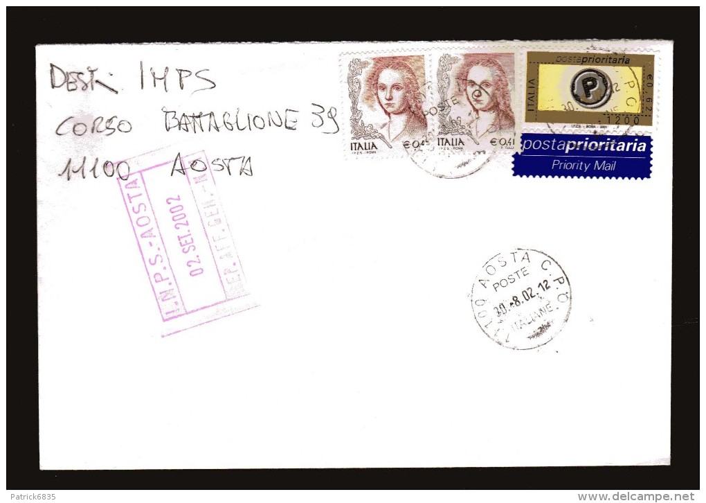 Italia- 2001  St Pos Tim. 2002. Pri. £ 1200 € 0,62 + Donne , - 2001-10: Storia Postale