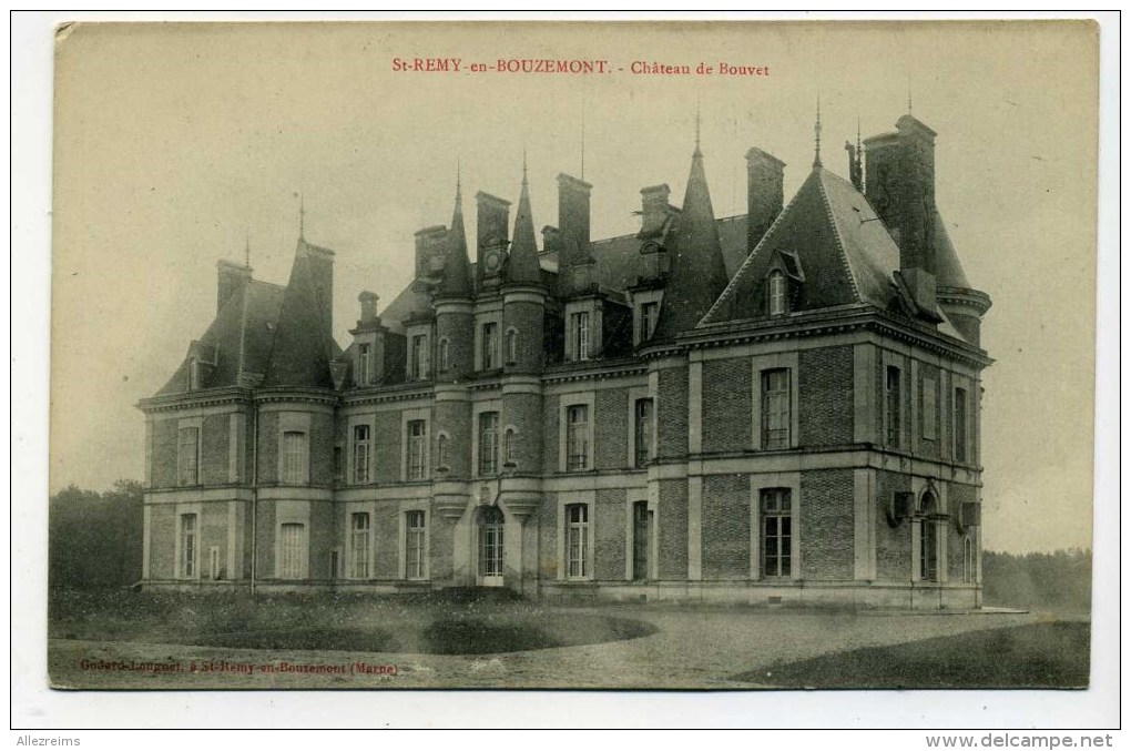 CPA   51   : ST REMY EN BOUZEMONT  Château De Bouvet     1907     A   VOIR   !!!! - Saint Remy En Bouzemont