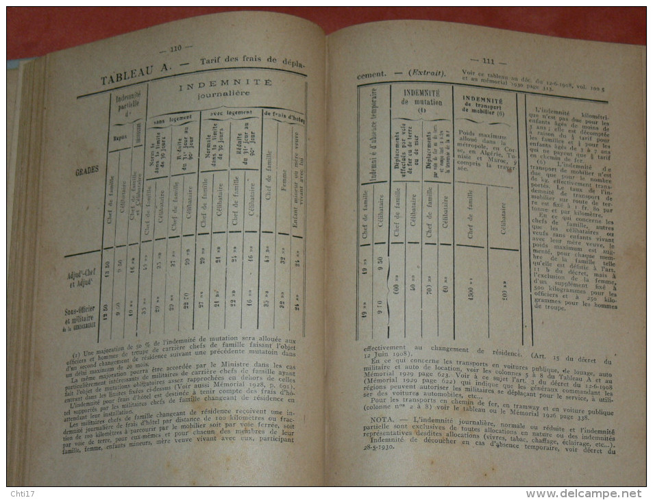 ENCYCLOPEDIE DES REGLEMENTS EN USAGE DANS LA GENDARMERIE 2EME EDITION 1932 / BRIGADE DE TEBESSA / CONSTANTINE