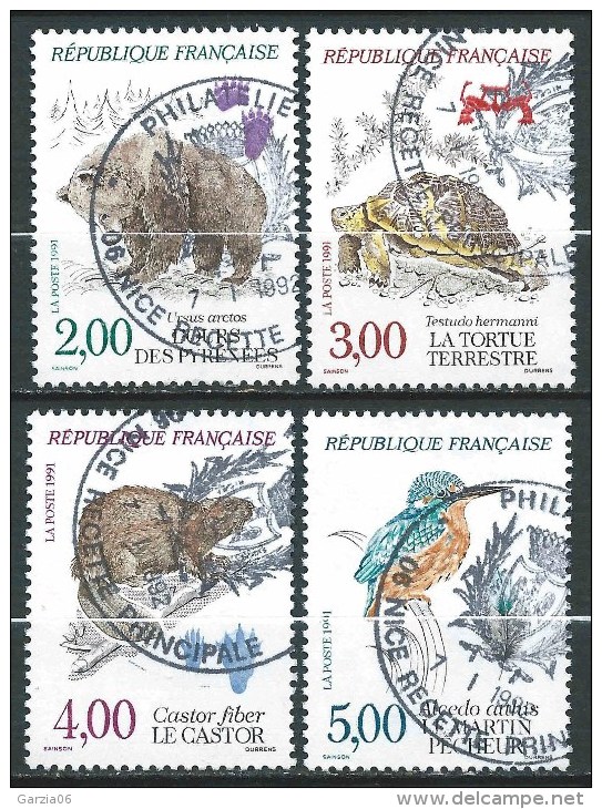 France - 1991 - Nature De France - N° 2721 à 2724   - Oblit - Used - Oblitérés