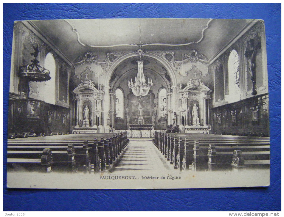 Faulquemont - 1940 - Intérieur De L'église - Faulquemont