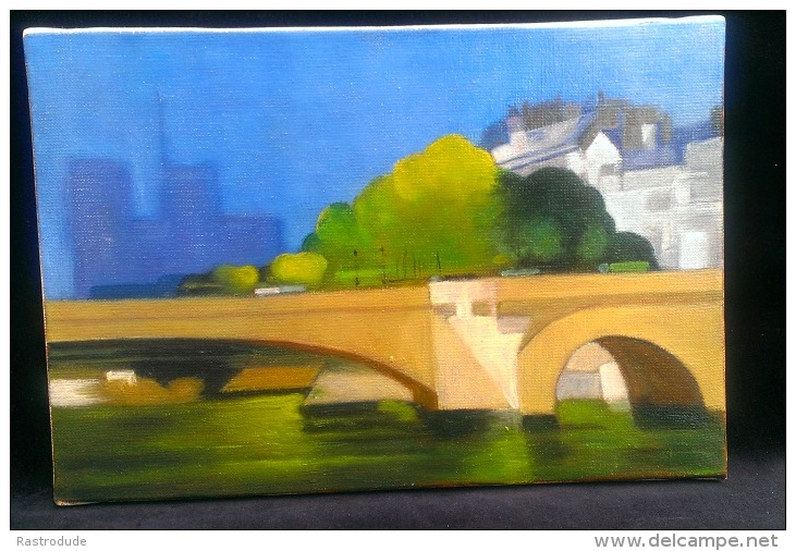 Oil On Canvas - Notre Dame - After Defossez - Oleo