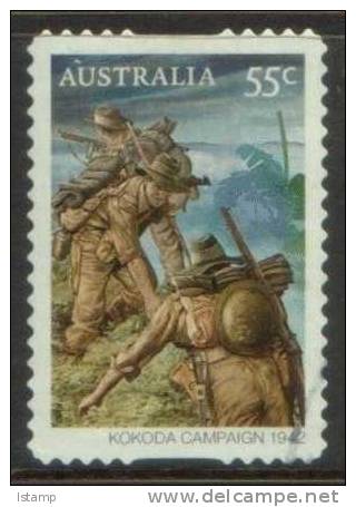 2010 - Australian Kokoda 55c CAMPAIGN 1942 Trenches Stamp FU Self Adhesive - Used Stamps