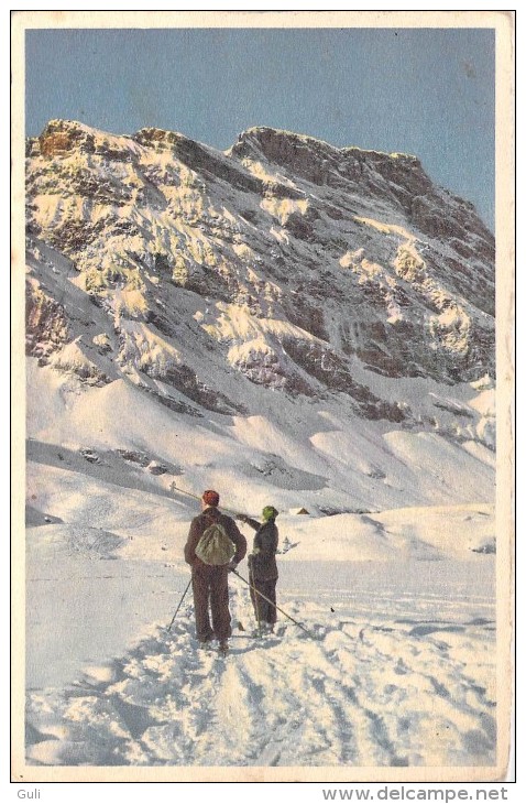- ( Sports D´Hiver -ski)  ( Editions : N° 78 C.E.L.A Genève-Cpsm  Format 14 X 9 Cms ) *PRIX FIXE - Sports D'hiver