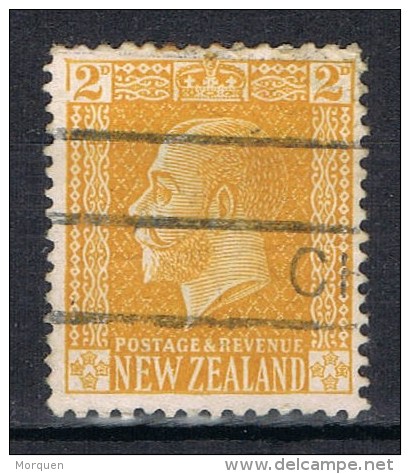 Sello 2 D , VARIEDAD Impresion, ERROR, New Zealand  Num 166 º - Usados