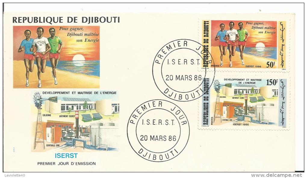 Enveloppe Premier Jour -Republique De DJIBOUTI - 1986 - DJIBOUTI - Maitrise De L'Energie - Djibouti (1977-...)