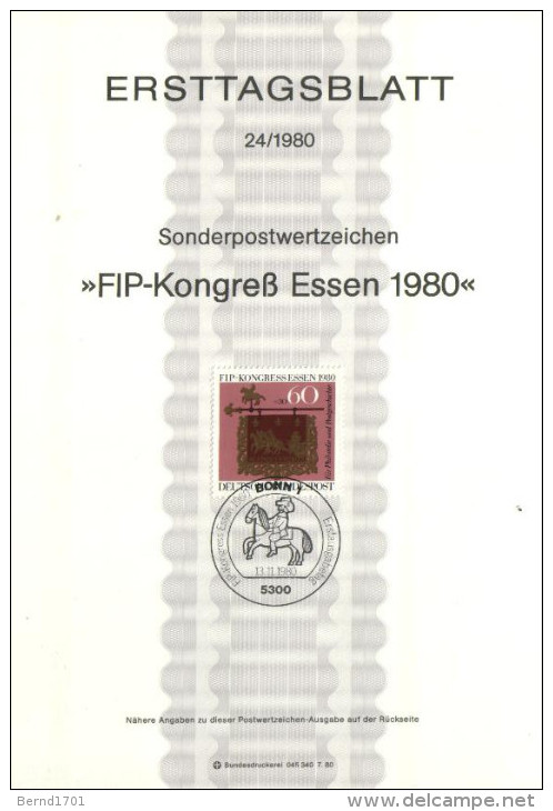 Germany - ETB 24/1980 (V1169)- - 1974-1980