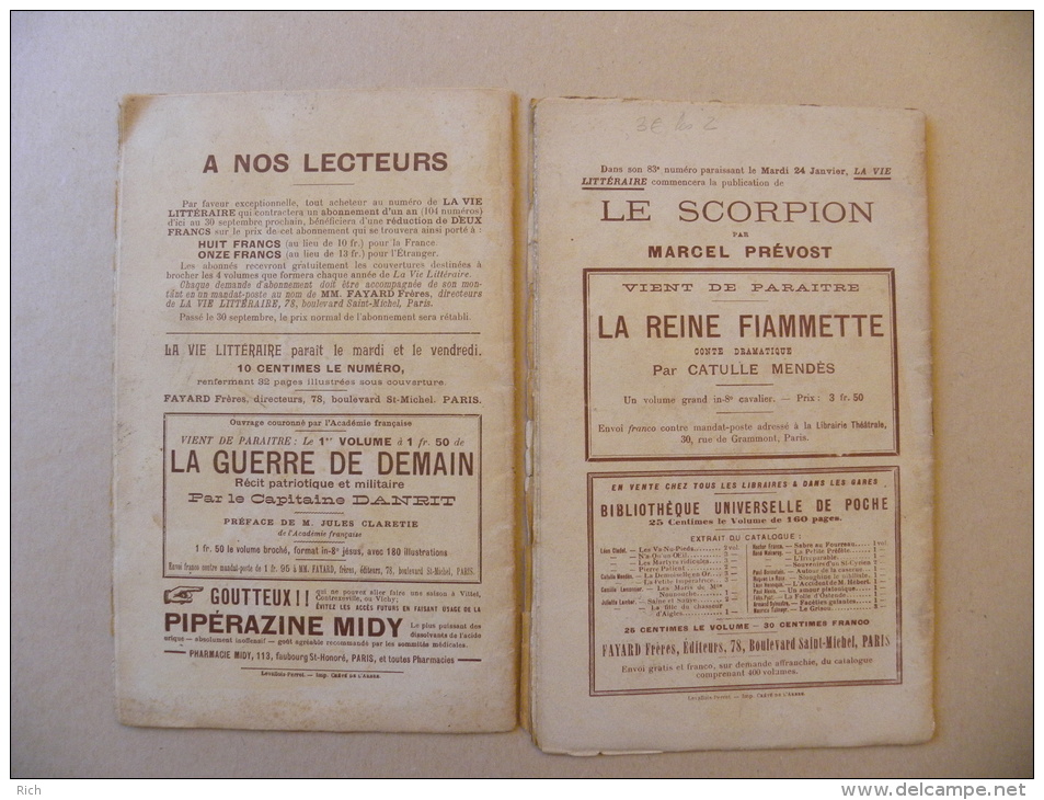 La Vie Litteraire - Fayard Frères Editeurs Paris - N°48 23 Sept 1898 - N°80 13 Janvier 1899 - Lot De 2 Numéros - Revues Anciennes - Avant 1900