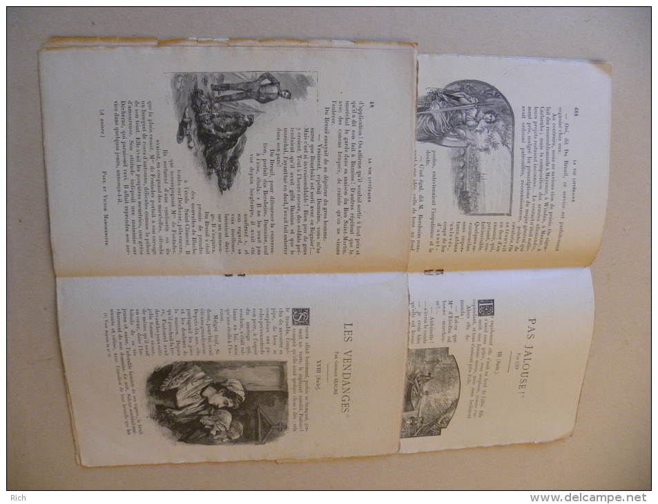 La Vie Litteraire - Fayard Frères Editeurs Paris - N°48 23 Sept 1898 - N°80 13 Janvier 1899 - Lot De 2 Numéros - Revues Anciennes - Avant 1900