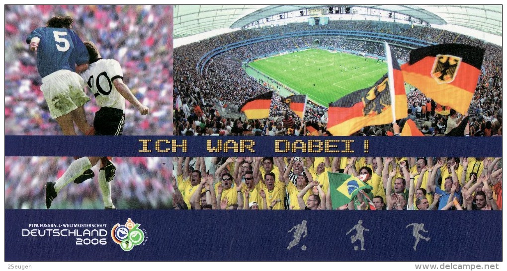 GERMANY 2006 FOOTBALL WORLD CUP GERMANY POSTCARD WITH POSTMARK - 2006 – Germany