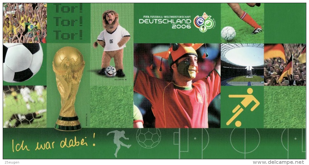 GERMANY 2006 FOOTBALL WORLD CUP GERMANY POSTCARD WITH POSTMARK - 2006 – Germany