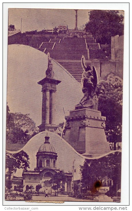 Paraguay Monumentos Antequera Ytororo Panteon De Los Heroes Vintage Original Postcard Cpa Ak (W3_3165) - Paraguay