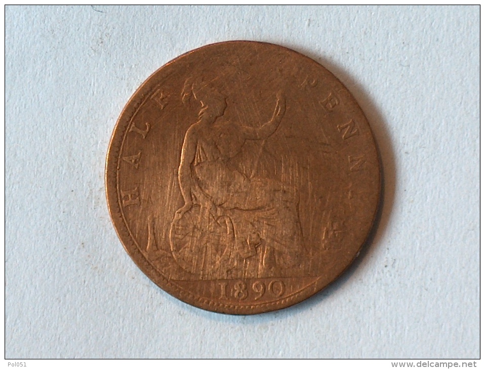 Grande-Bretagne 1/2 Half Penny 1890 - C. 1/2 Penny