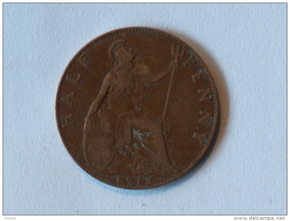 Grande-Bretagne 1/2 Half Penny 1913 - C. 1/2 Penny