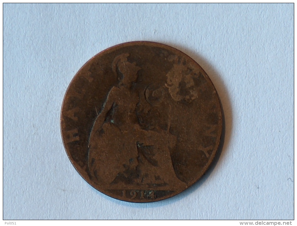 Grande-Bretagne 1/2 Half Penny 1914 - C. 1/2 Penny