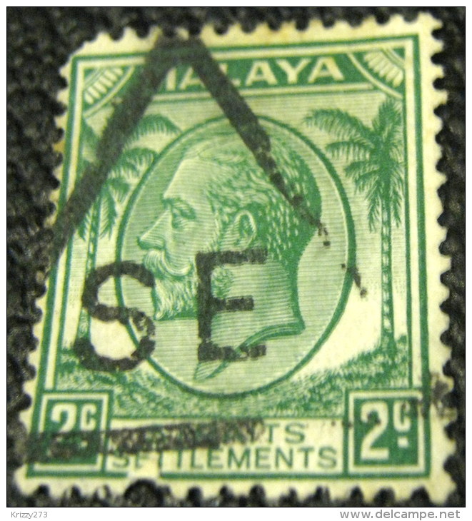 Straits Settlement 1936 King George V 2c - Used - Straits Settlements