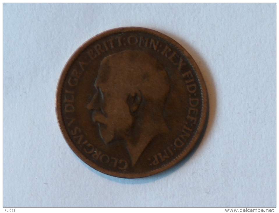 Grande-Bretagne 1/2 Half Penny 1917 - C. 1/2 Penny